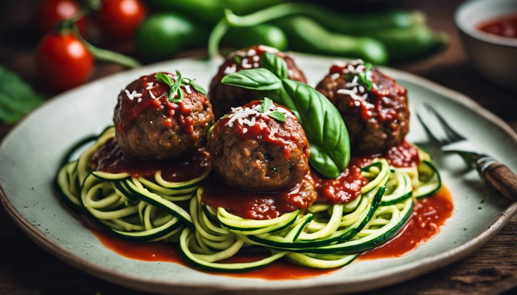 venison meatballs with noodles