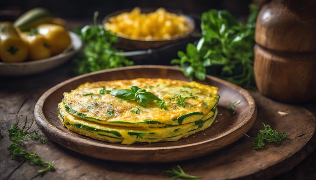 zucchini cheese omelette recipe