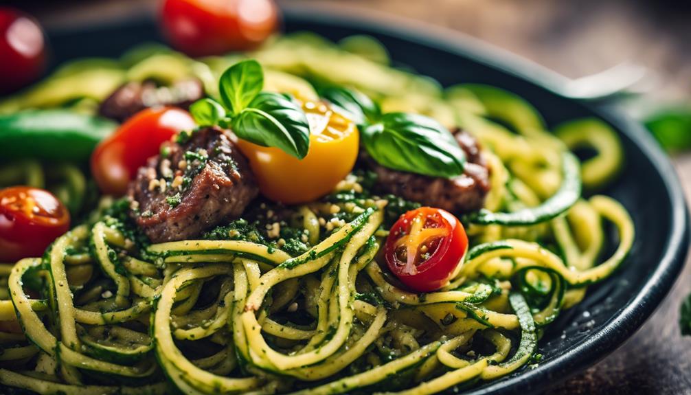 zucchini noodle pesto recipe