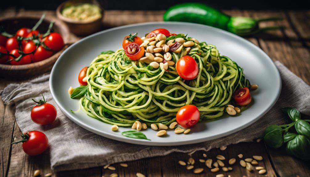 zucchini noodle pesto recipe